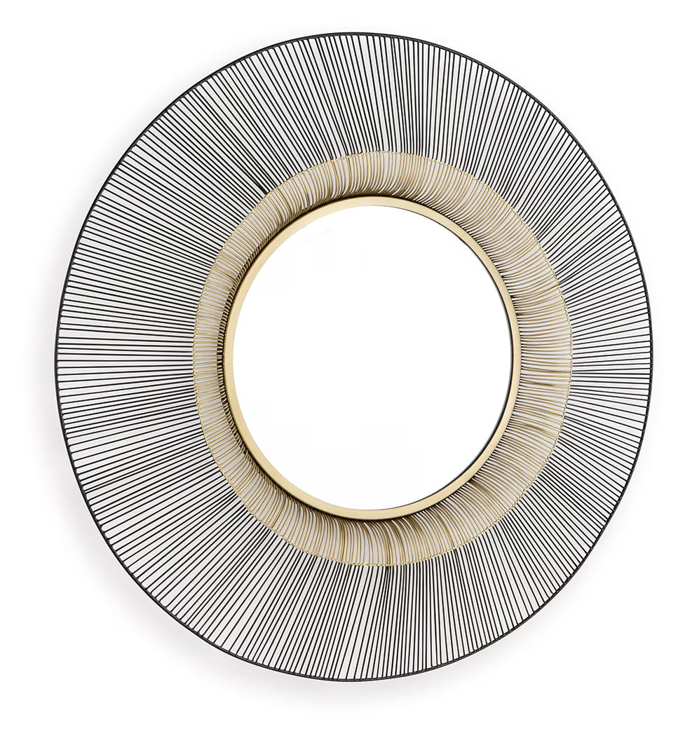 Dallmen - Black / Gold Finish - Accent Mirror