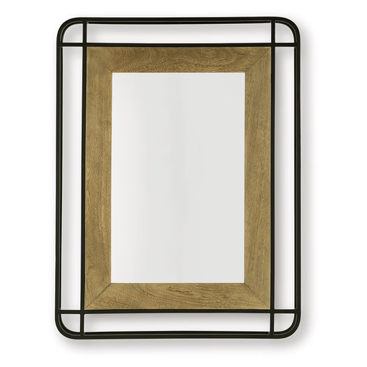 Beelman - Black / Brown - Accent Mirror