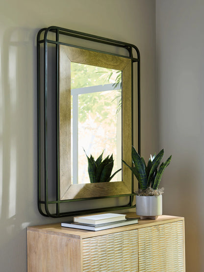 Beelman - Black / Brown - Accent Mirror