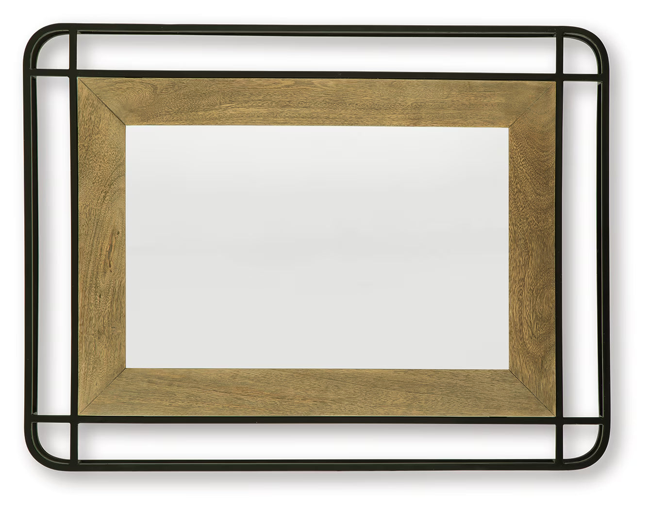 Beelman - Black / Brown - Accent Mirror