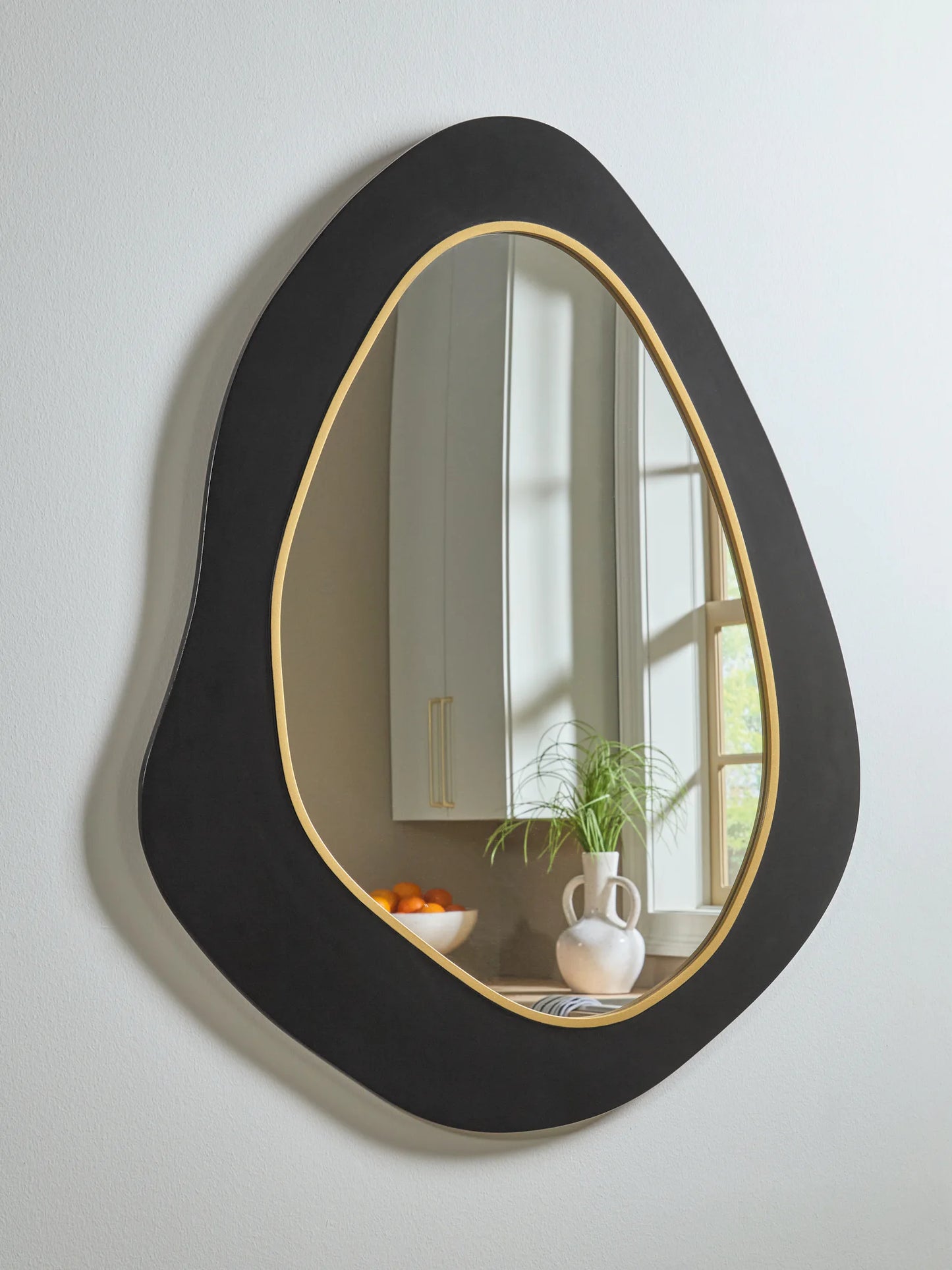 Kierlock - Black / Gold Finish - Accent Mirror