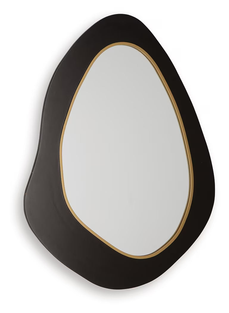Kierlock - Black / Gold Finish - Accent Mirror