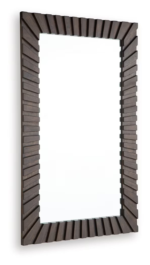 Advin - Dark Brown - Accent Mirror