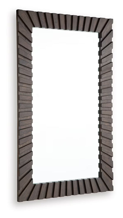 Advin - Dark Brown - Accent Mirror