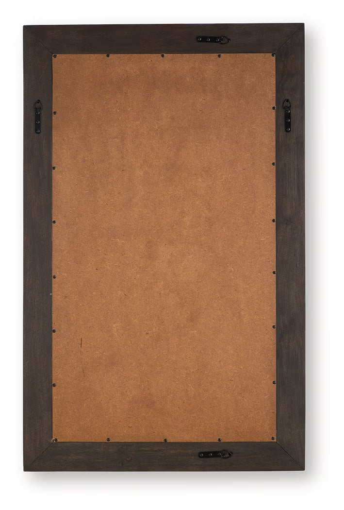 Advin - Dark Brown - Accent Mirror