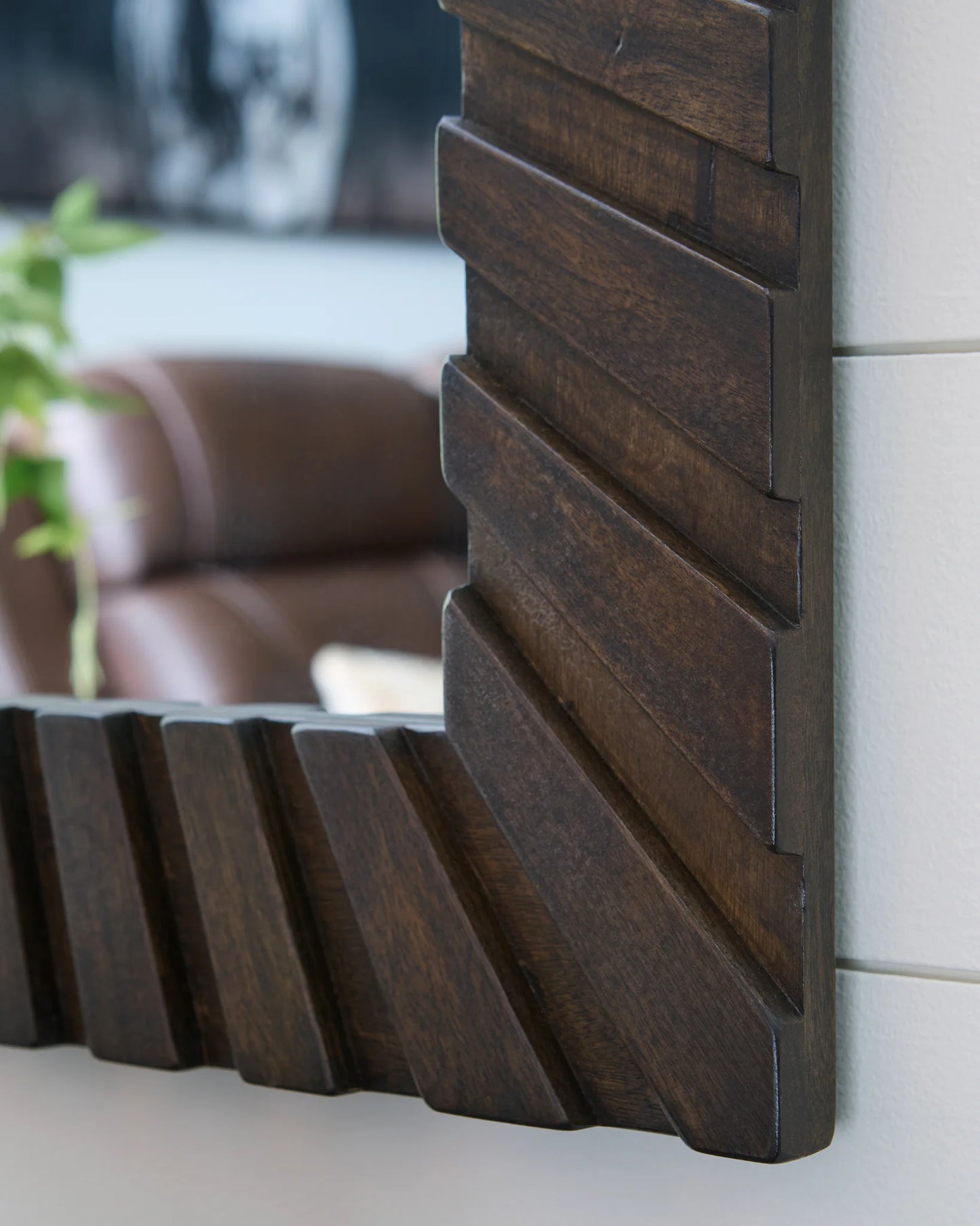 Advin - Dark Brown - Accent Mirror