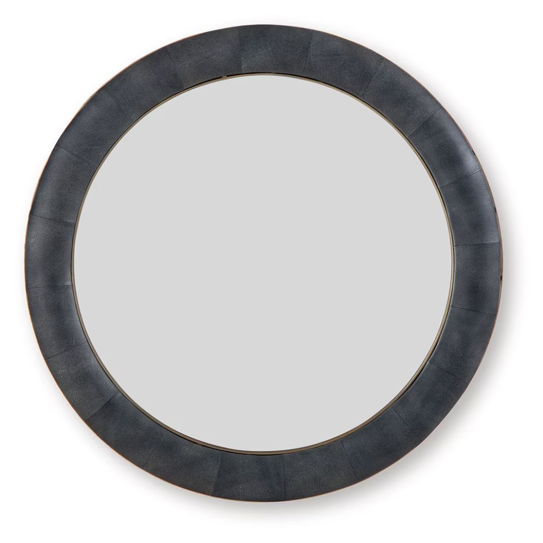 Corinsworth - Accent Mirror - Charcoal / Brass Finish