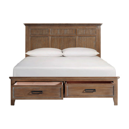 Alta - King Storage Bed - Harvest