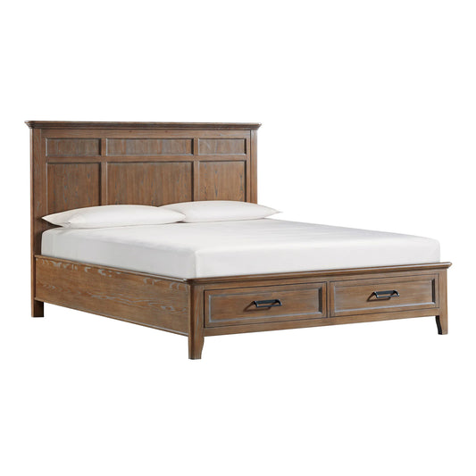 Alta - King Storage Bed - Harvest