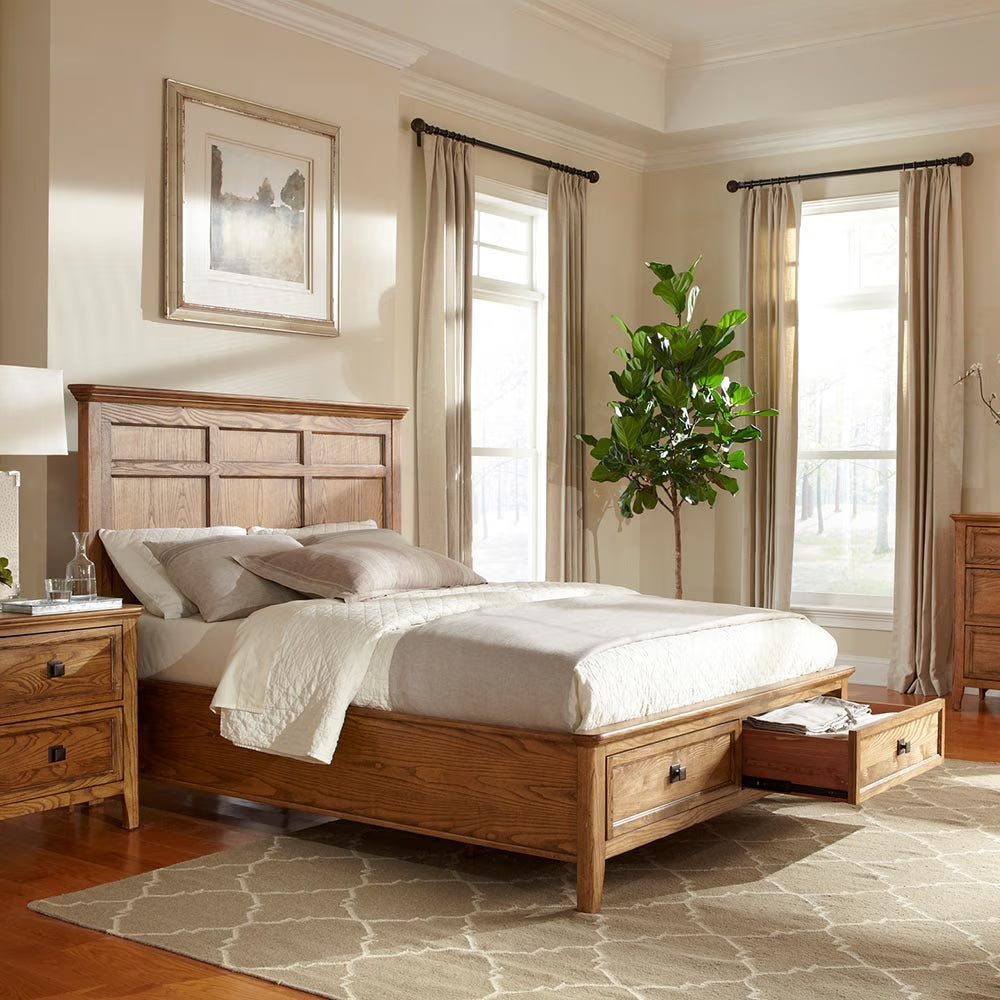 Alta - Queen Storage Bed - Brushed Ash