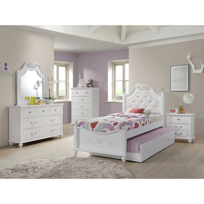 Alana - Twin Platform Bed - White