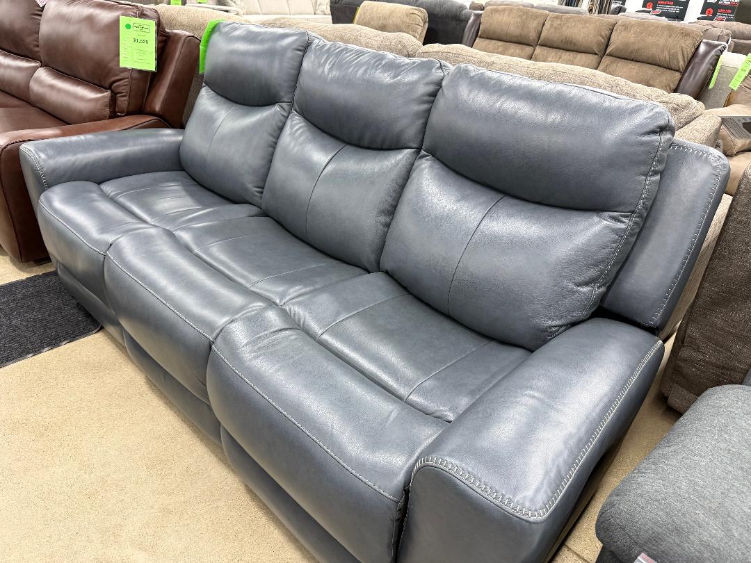 Ashley “Bexhurst” Power Reclining Sofa with Adjustable Headrests