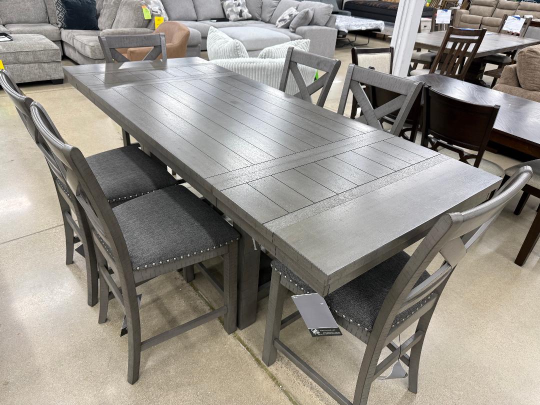 Ashley “Myshanna” Counter Table and Six Stools
