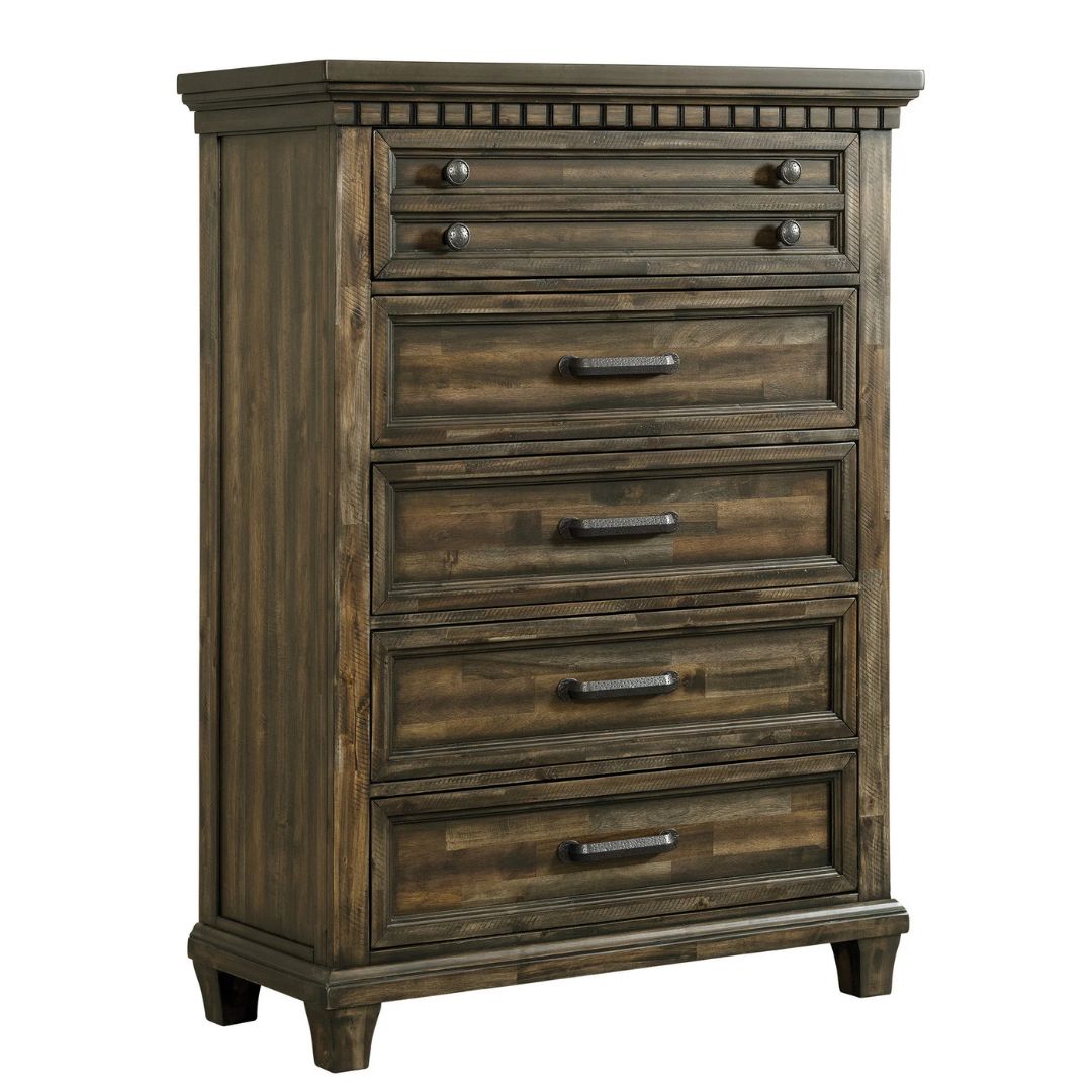 Mccoy - 5-Drawer Chest - Charcoal