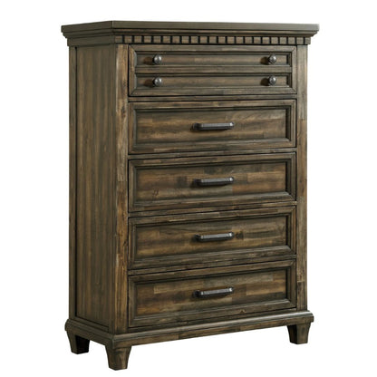 Mccoy - 5-Drawer Chest - Charcoal