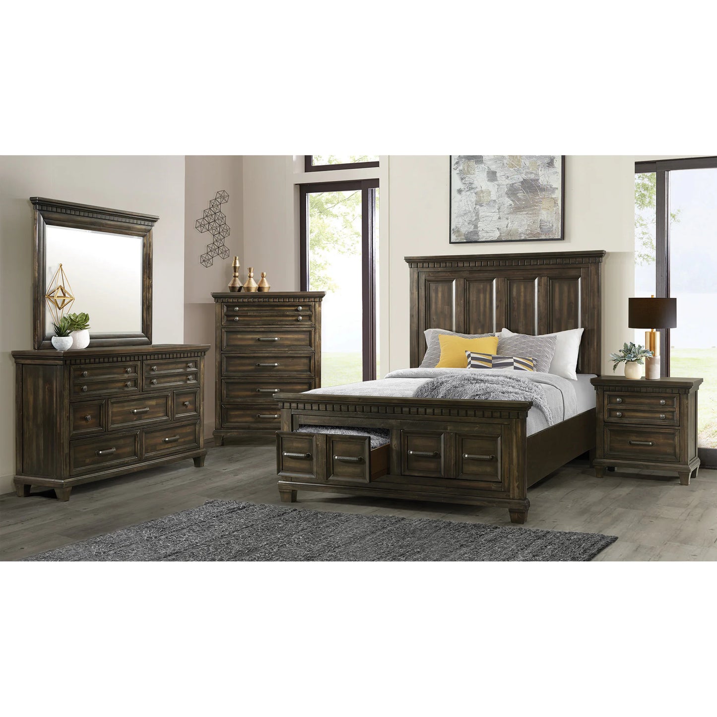 Mccoy - 7-Drawer Dresser - Charcoal