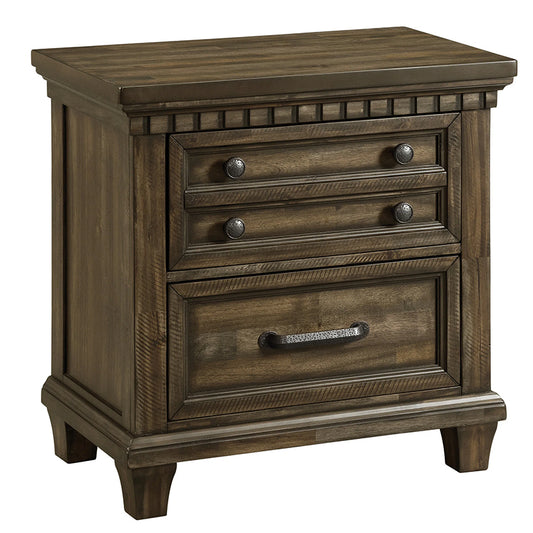 Mccoy - 2-Drawer Nightstand With USB - Charcoal