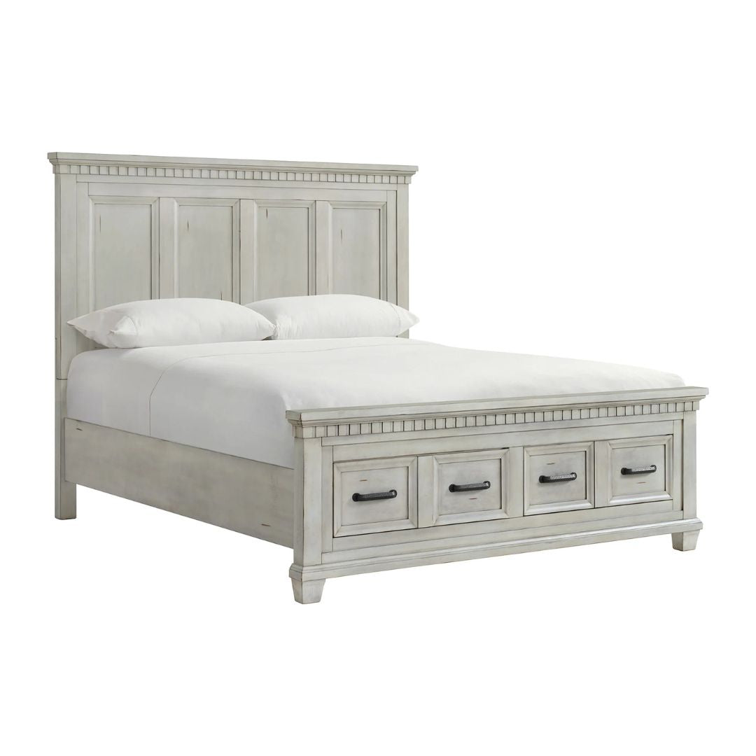 Mccoy - King Storage Bed - Antique White