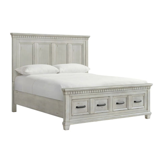 Mccoy - King Storage Bed - Antique White