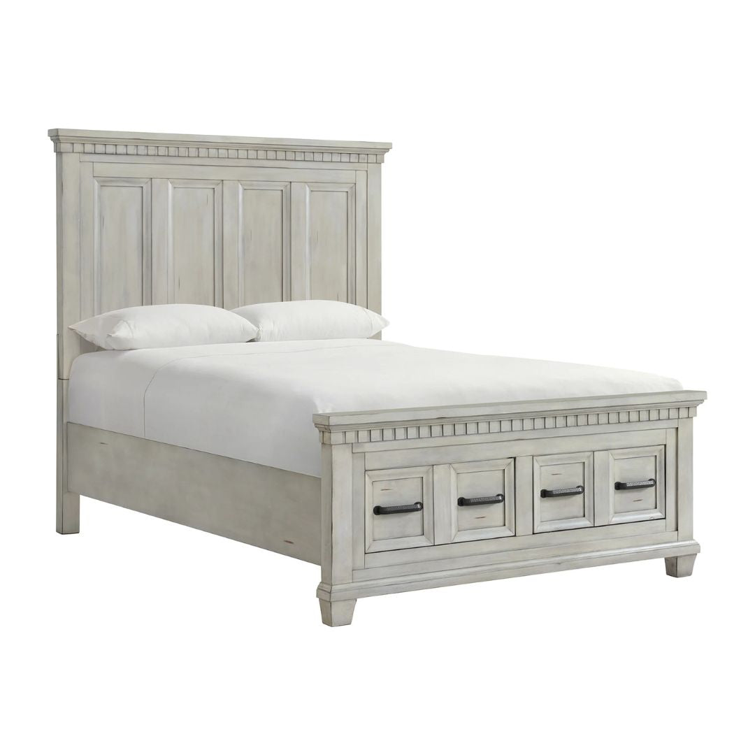 Mccoy - Queen Storage Bed - Antique White