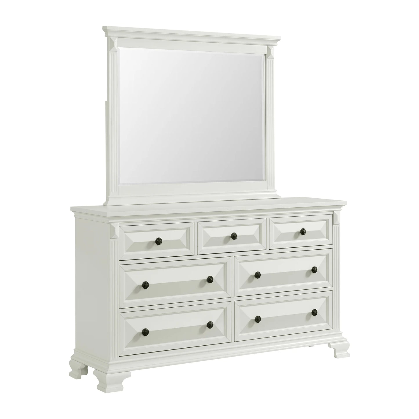 Bridgestone - Dresser And Mirror Set - Antique White