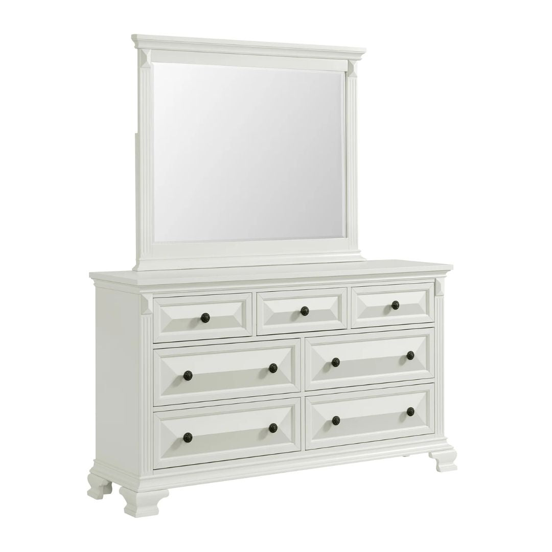 Bridgestone - Dresser And Mirror Set - Antique White