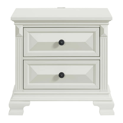 Bridgestone - 2-Drawer Nightstand With USB - Antique White