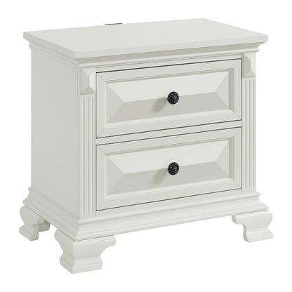 Bridgestone - 2-Drawer Nightstand With USB - Antique White