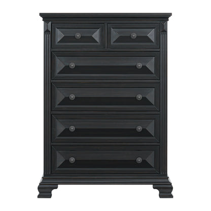 Bridgestone - 6-Drawer Chest - Black