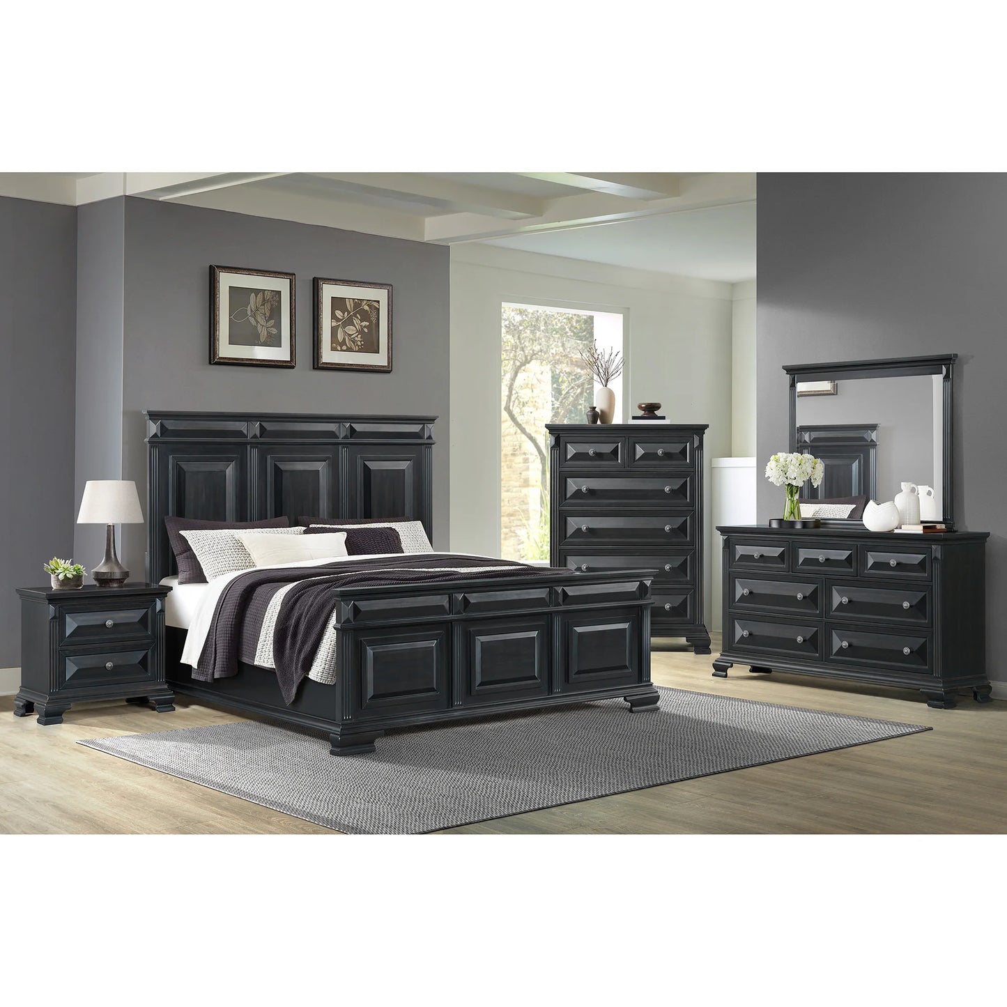 Bridgestone - 7-Drawer Dresser - Black