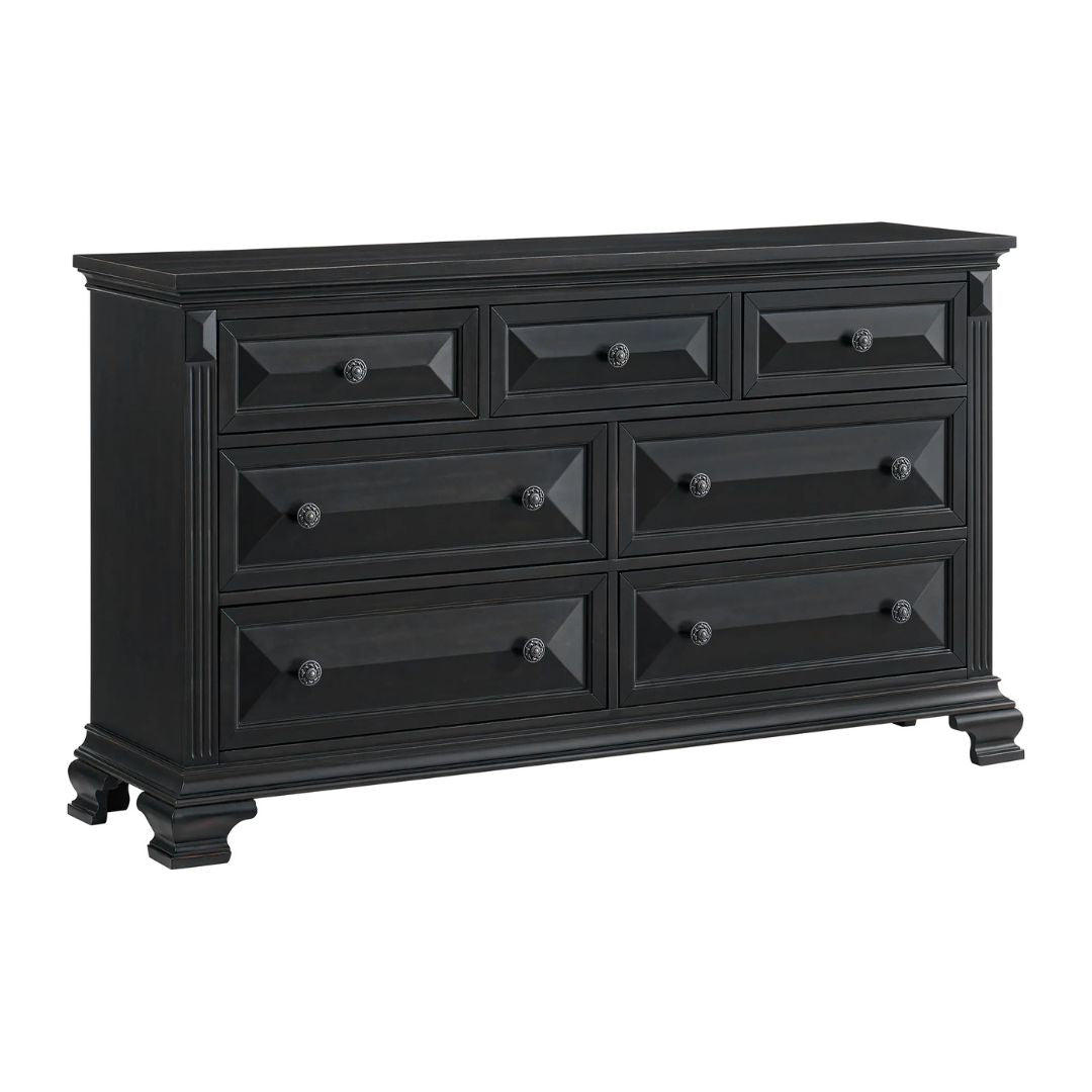 Bridgestone - 7-Drawer Dresser - Black