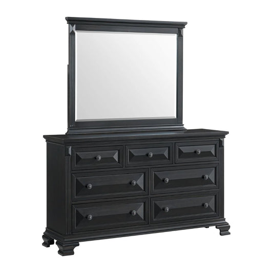 Bridgestone - Dresser And Mirror Set - Black