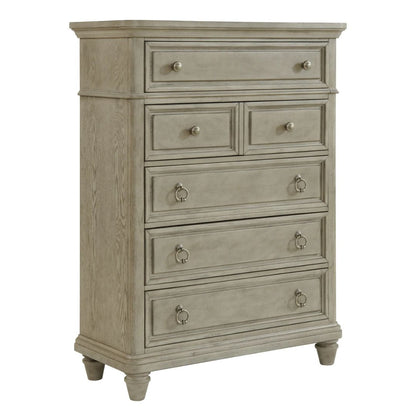 Whit-Ash - 5-Drawer Chest - Light Gray