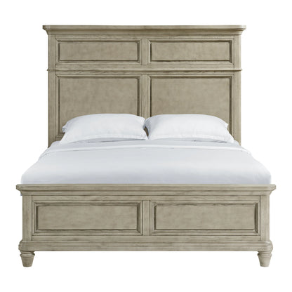 Whit-Ash - Queen Panel Bed - Light Gray