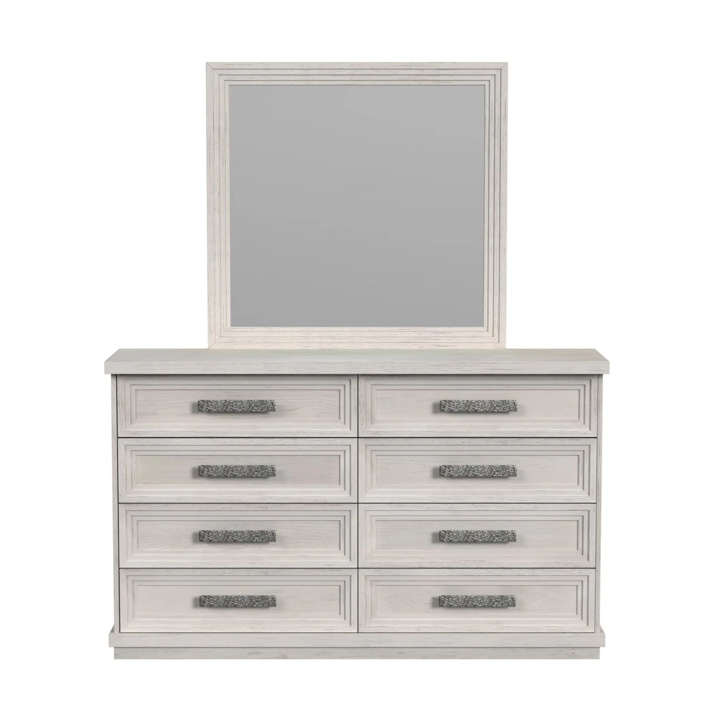 Avalanche - Dresser And Mirror Set - Antique White