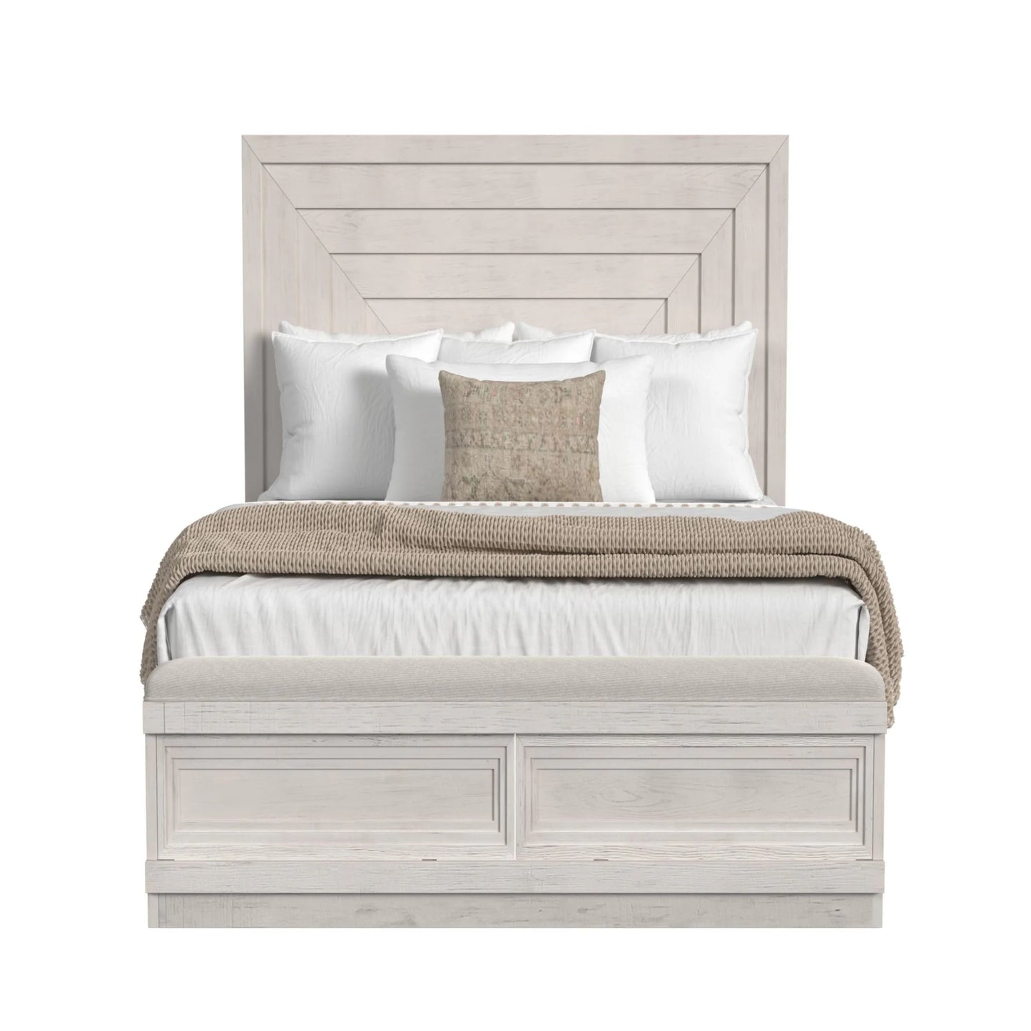 Avalanche - Queen Storage Bed - Antique White