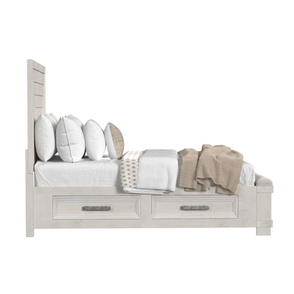 Avalanche - Queen Storage Bed - Antique White