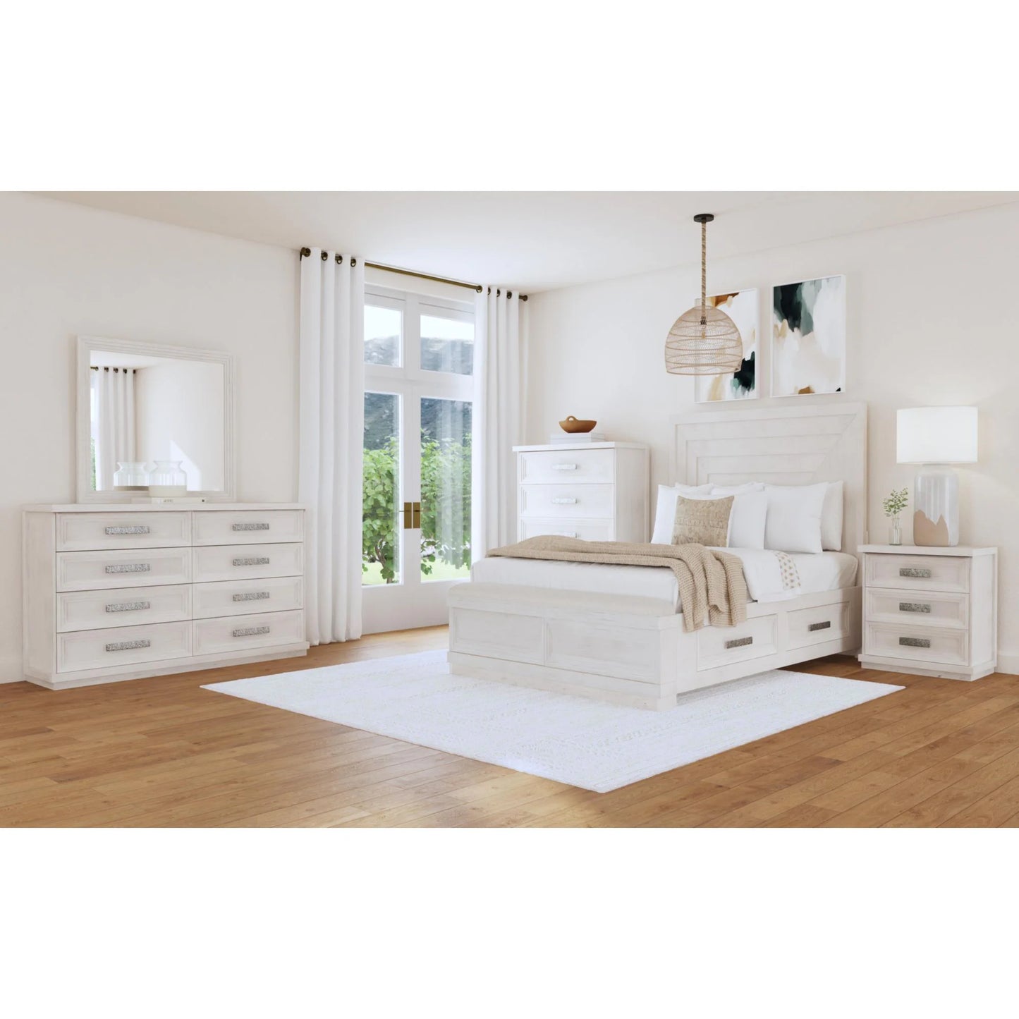 Avalanche - Queen Storage Bed - Antique White
