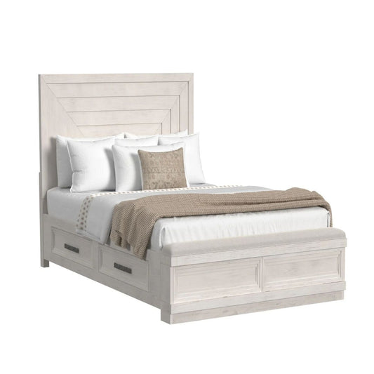 Avalanche - Queen Storage Bed - Antique White