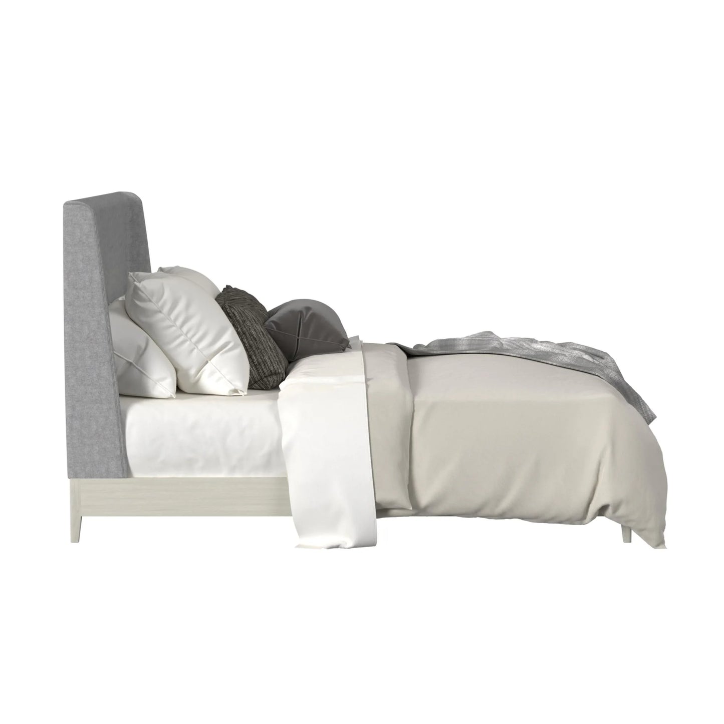 Westland - Full Upholstered Bed With Fabric - Almond Gray