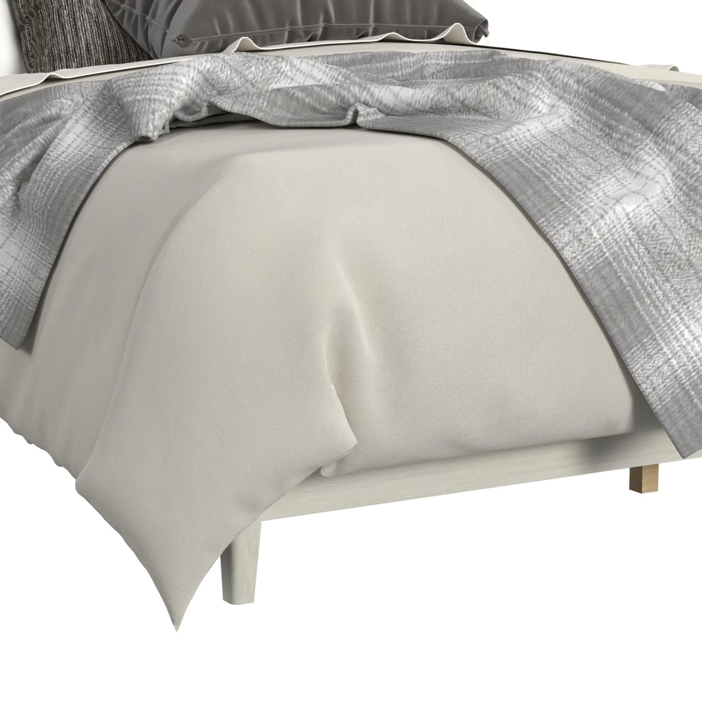 Westland - Full Upholstered Bed With Fabric - Almond Gray