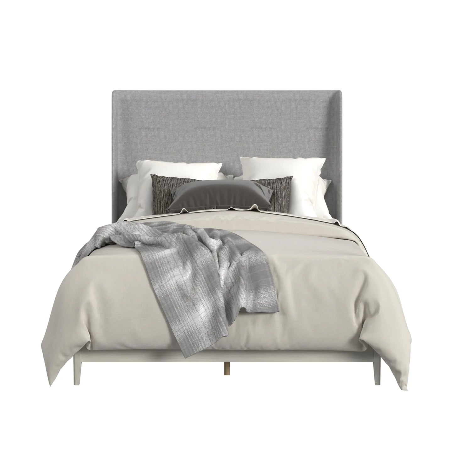 Westland - Queen Upholstered Bed - Almond / Gray