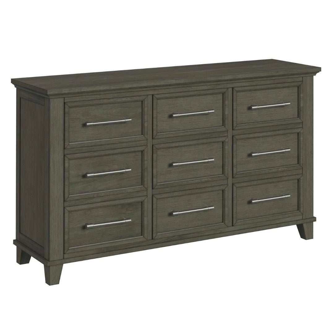 Canterbury - 9-Drawer Dresser - Gray