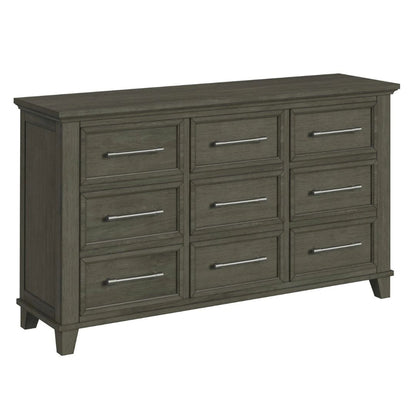 Canterbury - 9-Drawer Dresser - Gray