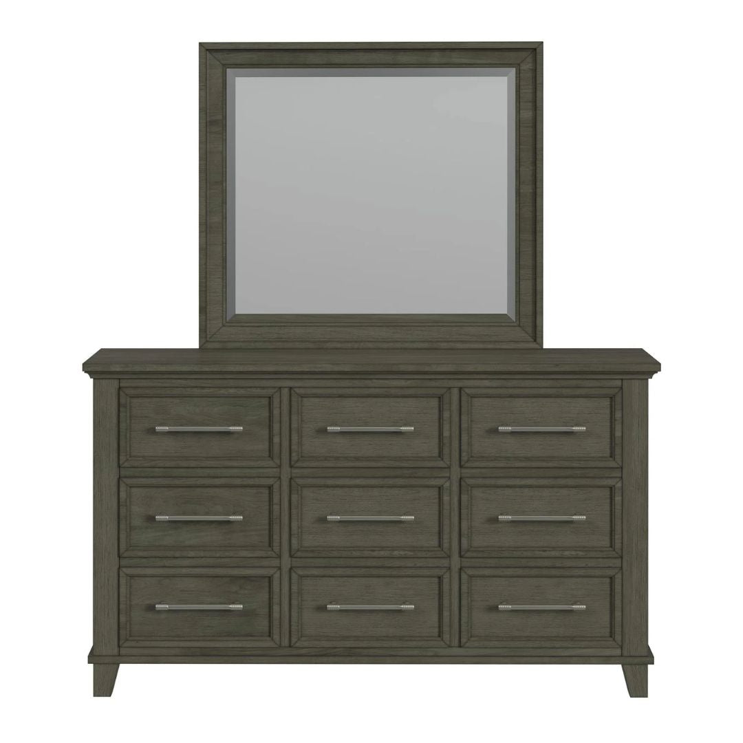 Canterbury - Dresser And Mirror Set - Gray