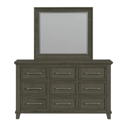 Canterbury - Dresser And Mirror Set - Gray