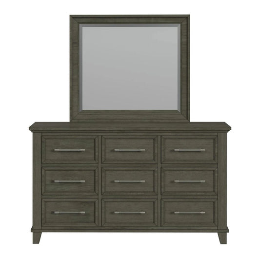 Canterbury - Dresser And Mirror Set - Gray