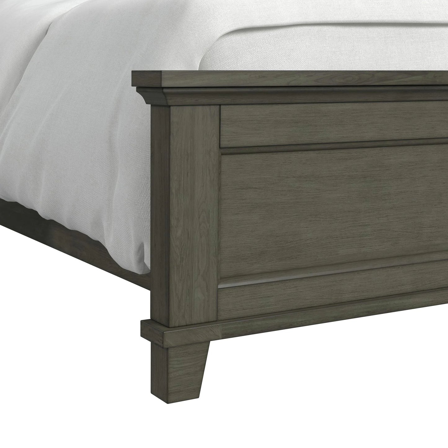 Canterbury - Full Panel Bed - Gray