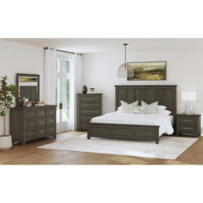 Canterbury - Full Panel Bed - Gray