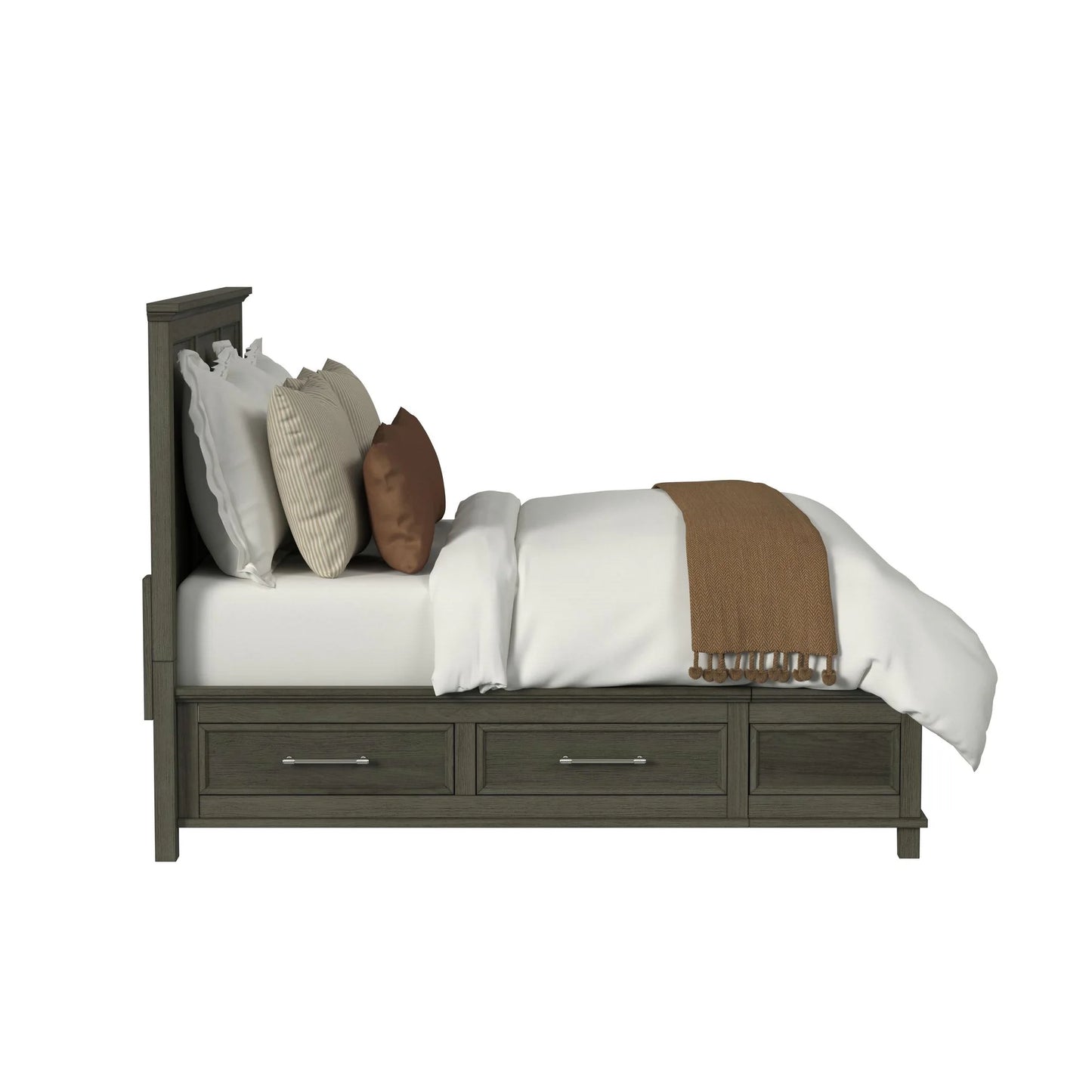 Canterbury - King Storage Bed - Gray